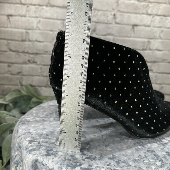 Allegra K V-Shaped Cutout Pointed Toe Stiletto Heel Ankle Boots WMS 10M🖤VGUC🖤 - Picture 9 of 12